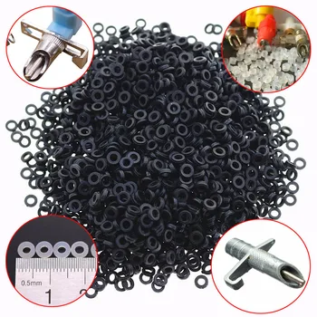 

2000 pcs Nipple Drinker Waterproof Washers Rubber Ring Black And White Rabbit Drinking Repair Supplies Chicken rabbit Drinkers