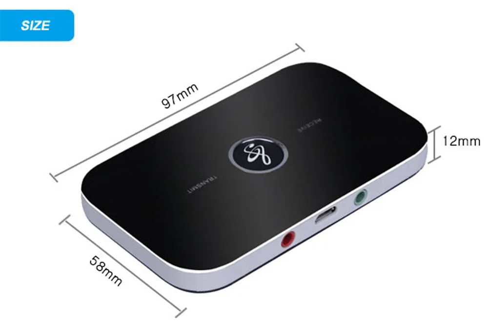 Zeepin B6 2 в 1 Беспроводной передатчика Bluetooth приемник Портативный 4 аудио 3 5 мм