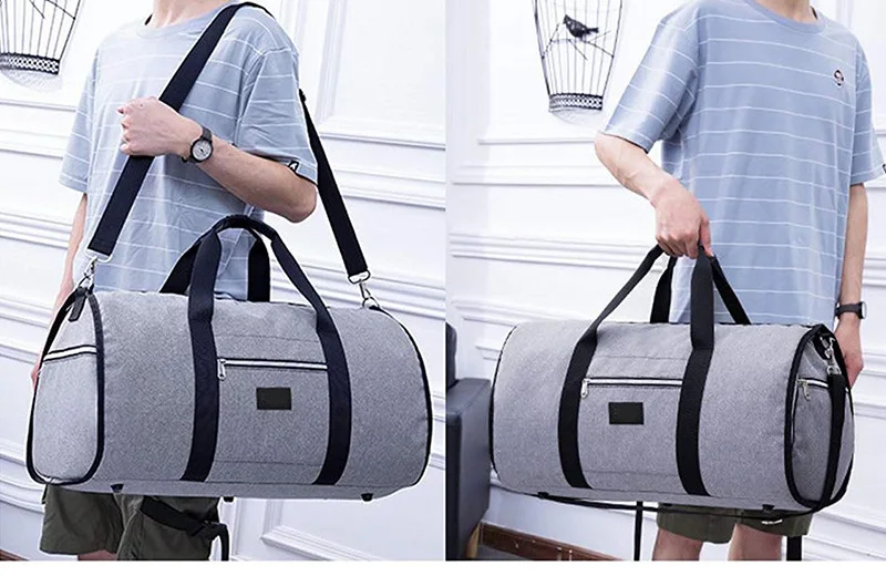 Женская дорожная сумка на плечо, водонепроницаемая дорожная сумка, Мужская одежда, сумки 2 в 1, большая поклажа сумка для вещей, сумка