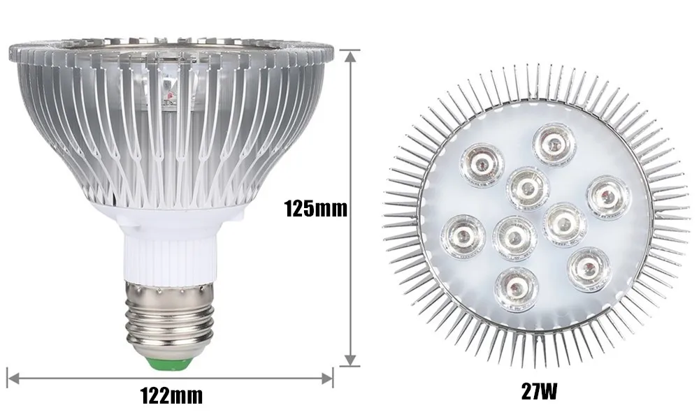 15 Вт 21 Вт 27 Вт 36 Вт 45 Вт 54 Вт E27 полный спектр светодиодный светильник для выращивания гидропоники светодиодный светильник для растений комнатный светодиодный светильник для теплицы светодиодный светильник для роста