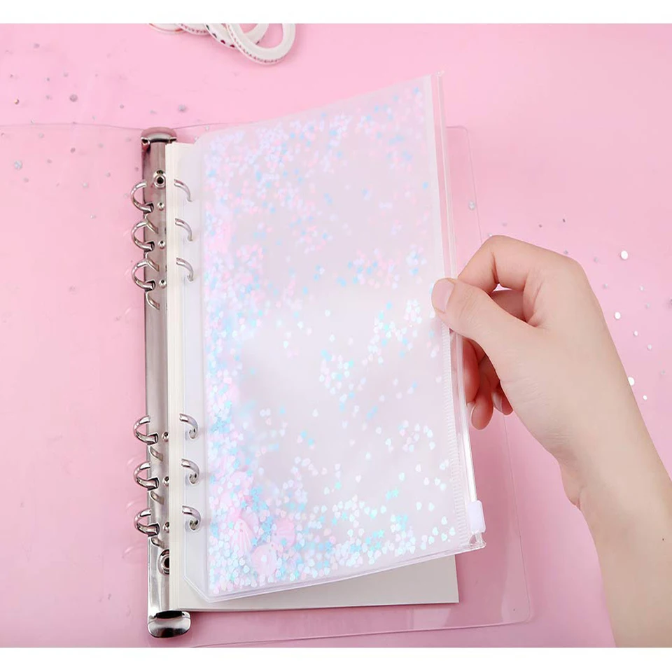 Online Shop Xrhyy 2 Pack Clear Plastic Zipper Pockets Envelopes A5