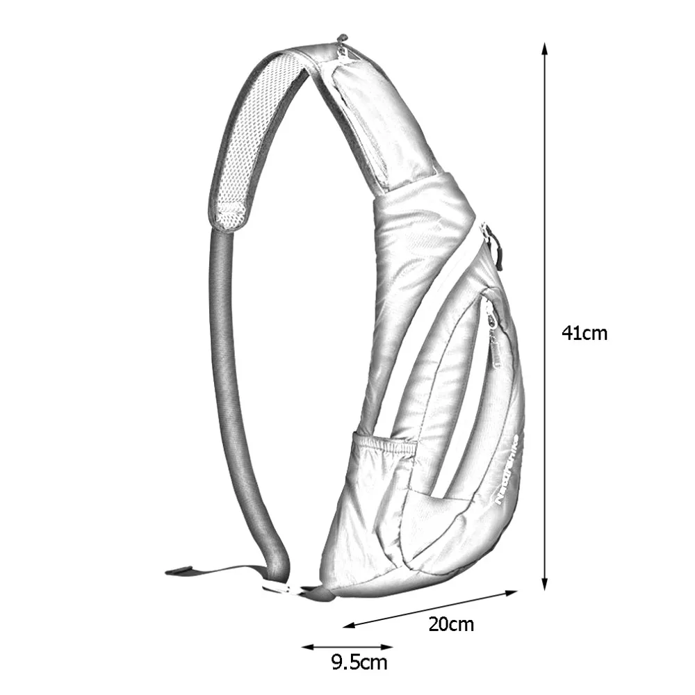 Naturehike Для мужчин Crossbody Сумки Грудь водонепроницаемый Сумки для мужчин Открытый Туризм Фитнес Велоспорт Спорт сумка Bolsas