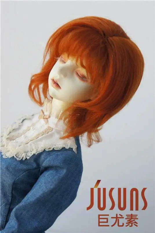 JD248 1/3 SD небольшое леди вьющиеся BJD мохер кукла парик кукла wigd 8-9 дюймов