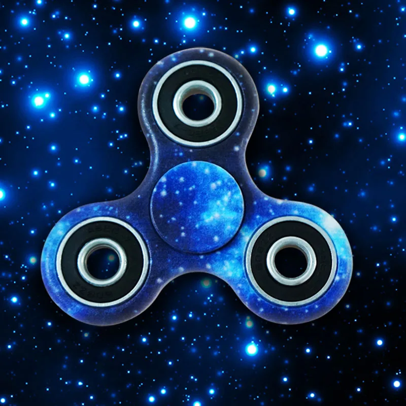 Blue Purple Camouflage Cute Printing Fidget Hand Finger Spinner For Autism and ADHD Anti Anxiety Camouflage