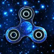 Blue Purple Camouflage Cute Printing Fidget Hand Finger Spinner For Autism and ADHD Anti Anxiety Camouflage