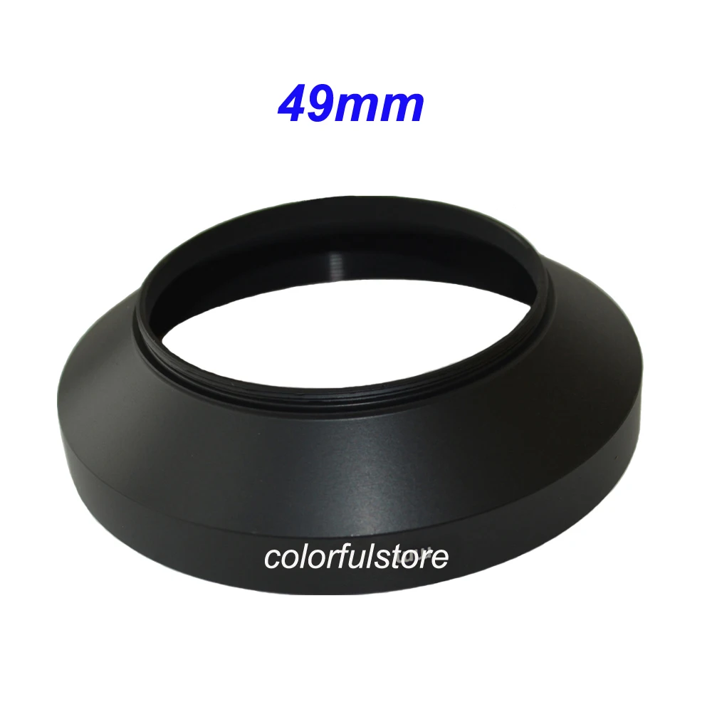 49 49mm Universal Wide angle Metal Camera Lens Lenses Hood Holder Shade