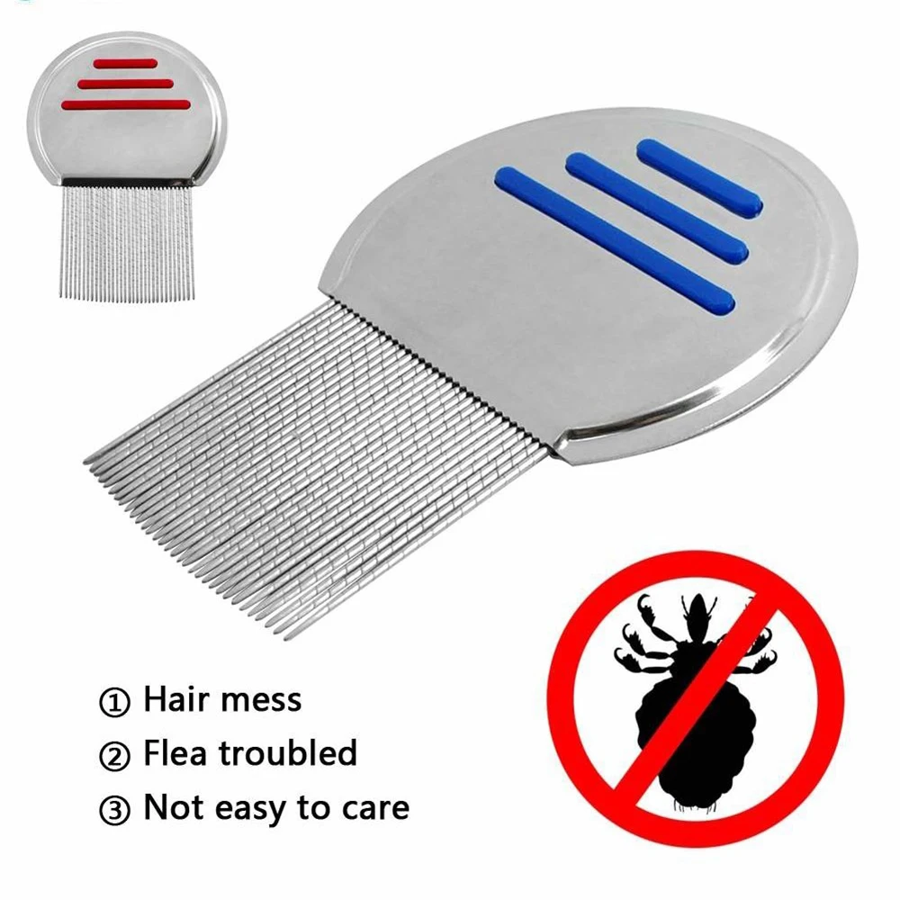 

Lice Comb For Dog Child Hair Nits Treatment Louse Combs Nit Removal Remover Stainless Steel Brush Professional Terminator New