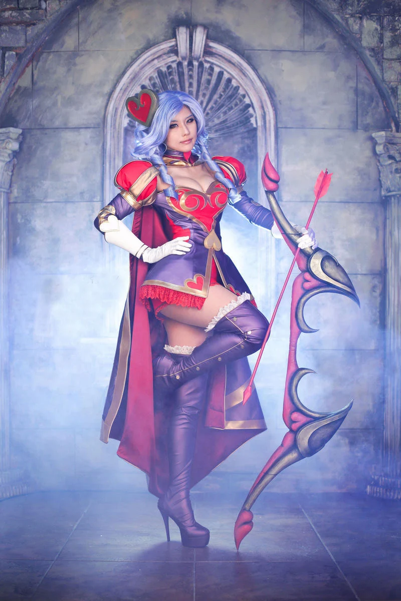 League of Legends Cosplay In-Stock-LOL-PU-Leather-Custom-made-Heartseeker-Ashe-Cosplay-Costume-lol-Uniform-Sexy-Dress-Halloween