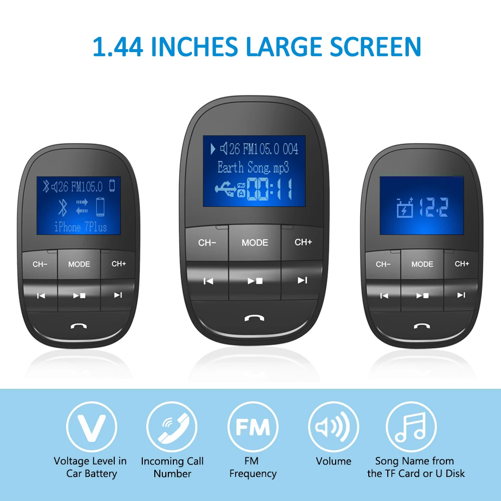 Nulaxy FM передатчик Bluetooth модулятор громкой связи гарнитура для Автомобильный MP3