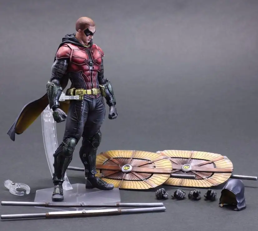 Экшен-фигурка Бэтмена Play Arts Kai Arkham Knight Robin ПВХ фигурка игрушки 250 мм аниме фильм летучая мышь человек Робин Кай-плей арт кукла PA41