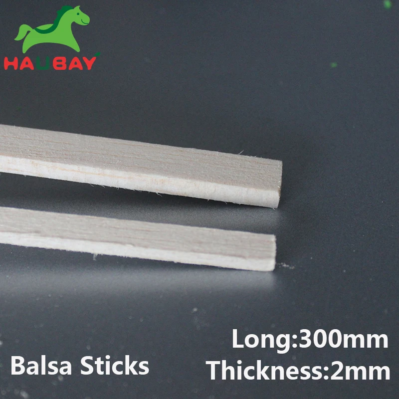 

HAUBAY Long300 Thickness2 Width3/4/5/6/8/10/12/15/20mm Balsa Wood Stick Strip For DIY Craft Festival Fabulous February Sale