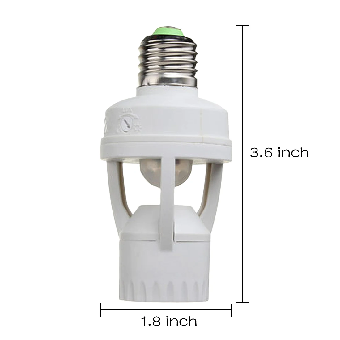 

360 Degrees PIR Induction Motion Sensor IR Infrared Human E27 Plug Socket LED Light Sensor Switch Base Lamp Holder