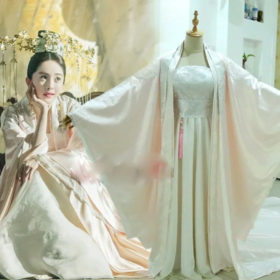 3 вида конструкций YangMi Prince Princess мужской женский костюм Hanfu новейшая телевизионная игра императрица фу Яо Театральный Костюм ZhangSun Wuji - Цвет: Fuyao simplify LLF