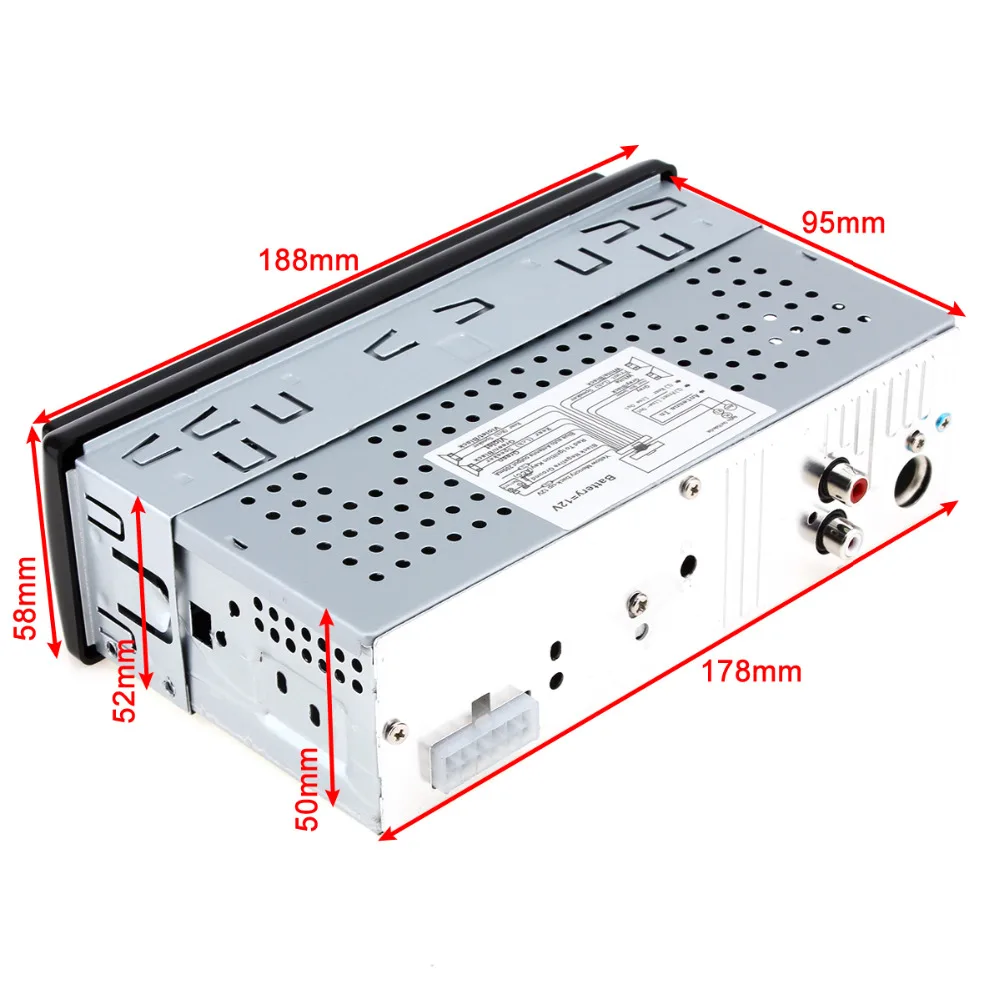 In Dash 1 DIN 12 В Авто Радио стерео аудио MP3 плеер Поддержка FM UPS WMA INP AUX и часы + пульт