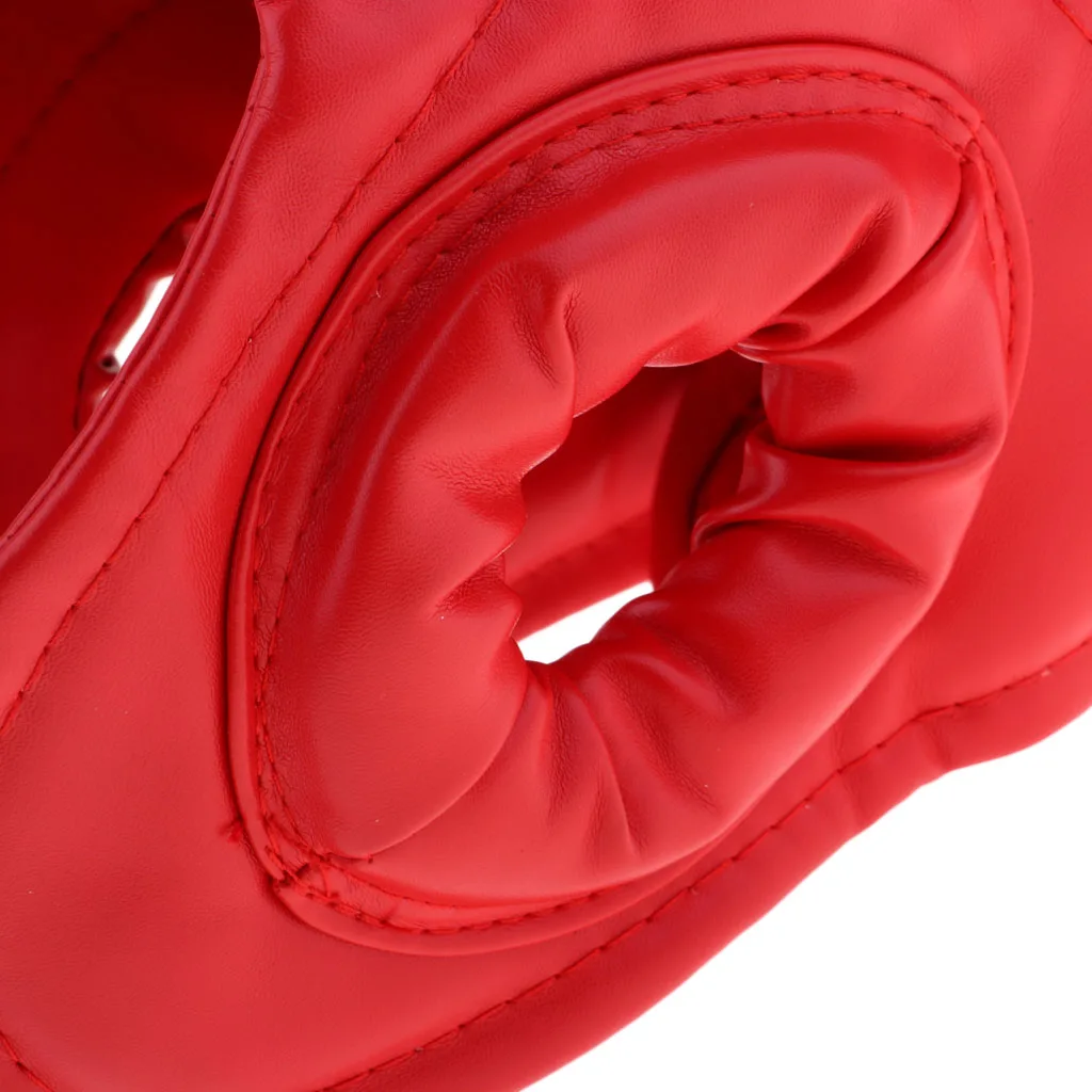2pcs Kids Boxing Helmet Kickboxing Headgear Face Chin Protector Headguard PU Leather for Women Men 