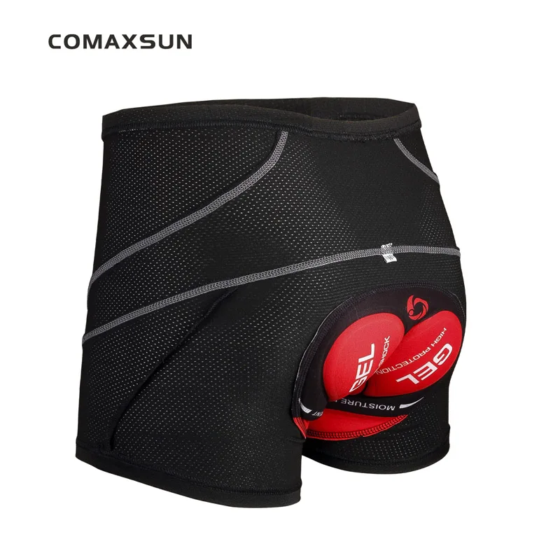 COMAXSUN велосипедные шорты Pro 5D с гелевой подкладкой, противоударные черные трусы, велосипедное нижнее белье, велосипедные шорты, велосипедное нижнее белье - Цвет: STYLE 03