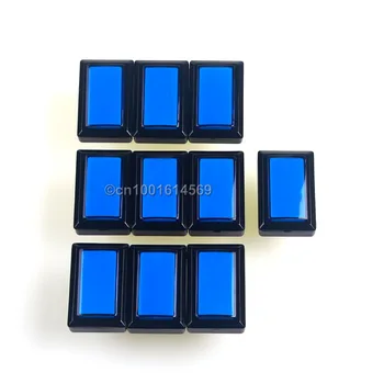 

Reyann 50mm*33mm 10pcs/lot 5V Rectangular LED Illuminated Arcade LED Button For PC Game Controller USB Universal Board - Blue
