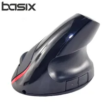 BASIX новая 2,4 ГГц Беспроводная оптическая здоровая эргономичная мышь 5 кнопок с переключателем dpi Вертикальная мышь для компьютера ПК ноутбука