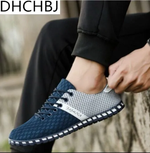 

big size Breathable Mesh Men Casual Shoes New 2017 Fashion Men Shoes Soft Spring Autumn Footwear For Male Plus Size 46