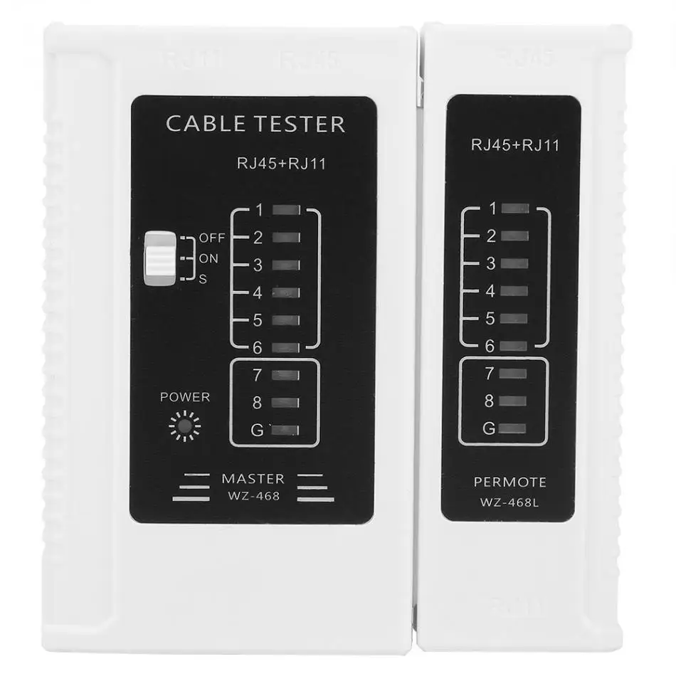 Wire Lead Testing Tool Network Test Tool Multifunctional RJ45 RJ11 Network Cable Tester Ethernet LAN Network Testing Tool Electrical Tester Cable Tester 