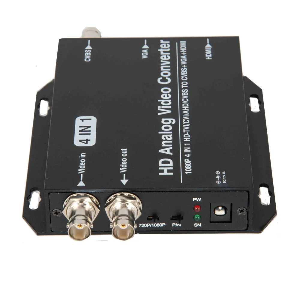 AHD+CVI+TVI+CVBS to CVBS+HDMI+VGA Adapter Converter,Loop Output 1080p Connector,V1.0/2.0,NTSC/PAL For TV Computer Free Shipping 