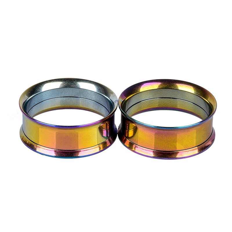 Vintage Double Flared Ear Flesh Tunnel Expanders Shellhard Punk Ear Plug Stainless Steel Screw Ear Gauges Body Piercing Jewelry