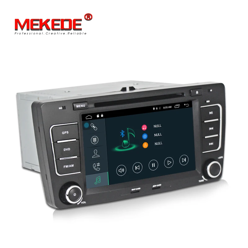 Flash Deal 1024*600 Quad Core 4 Android 7.1 Car DVD Stereo Radio Player For Skoda Octavia 2009 2010 2011 2012 2013 a5 GPS Stereo BT System 5