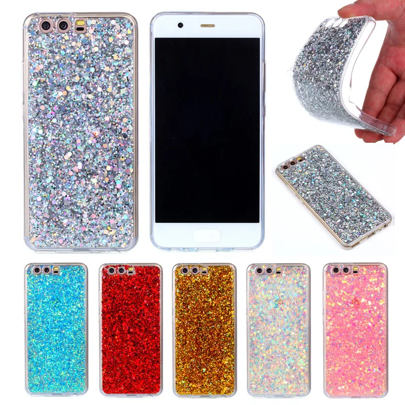 

Huawei P 10 P10 Colored Shining Case Soft Silicone TPU Skin Shiny Glitter Back Cover Case for Huawei P10 5.1" Soft Shell Cover