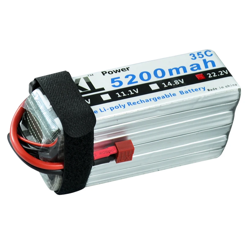 

XXL RC Lipo Battery 22.2V 5200mah 6S 35C MAX 70C RC For 90MM F-15 Helicopters RC Models akku Li-polymer Battery