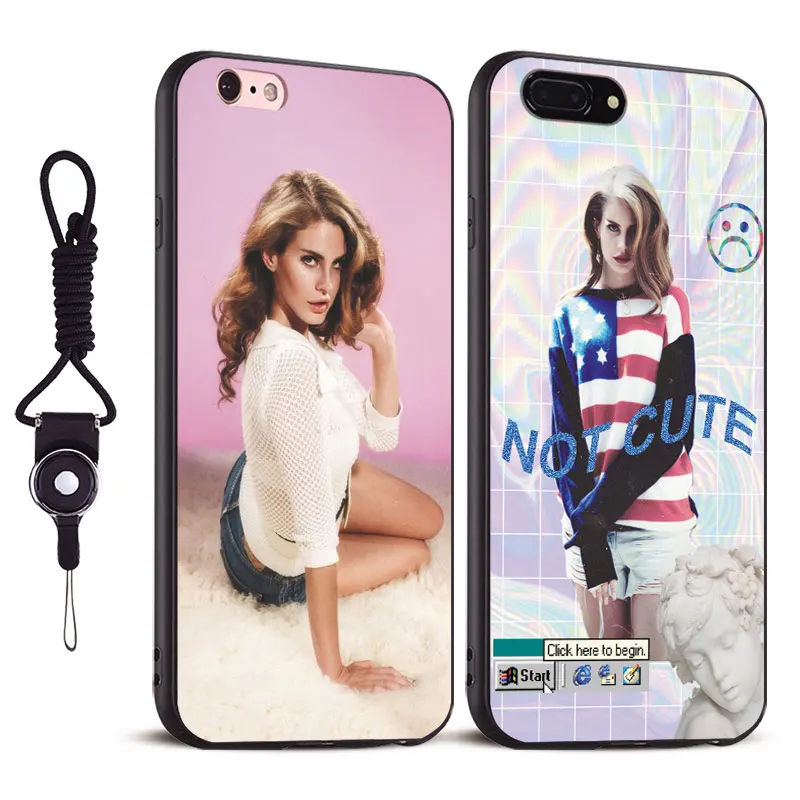 

Lana Del Rey fashion Tpu Soft Silicone Coque Phone Cases Shell bag For Apple iPhone X 8Plus 8 7Plus 7 6sPlus 6s 6Plus 6 5 5S SE