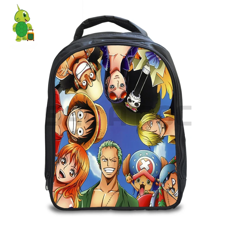 Anime One Piece Luffy Zoro Law Backpack Preschool Kindergarten Backpack