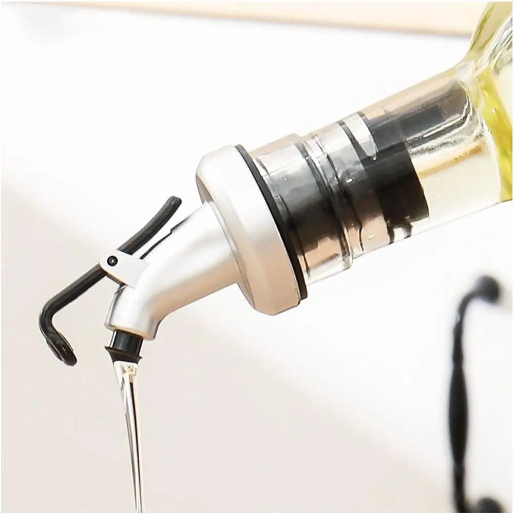 Oil bottle stopper vinegar bottles can ABS lock plug seal Leak-proof Food grade plastic Nozzle Sprayer Liquor Dispenser Wine