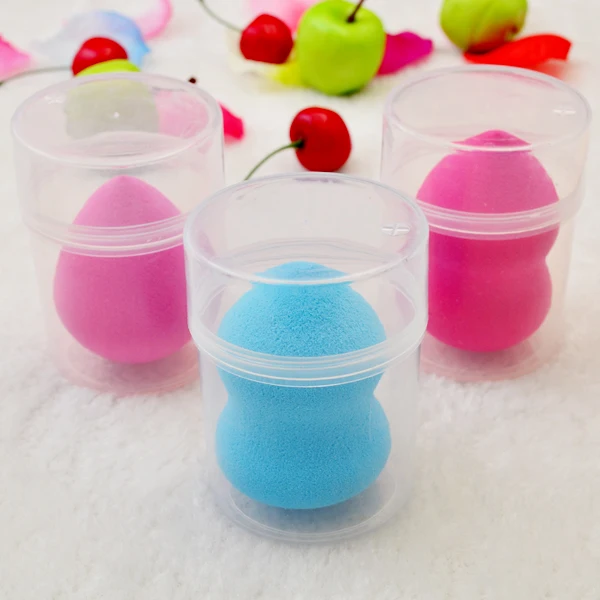 

1Pc Transparent Mini Box For Puff Sponge Practial Box Case Makeup Tools