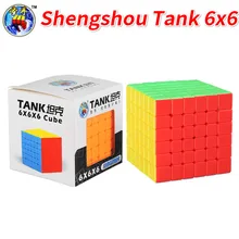 Shengshou Танк 6x6x6Layer куб без наклеек Magico Cubo для начинающих Развивающие игрушки для детей