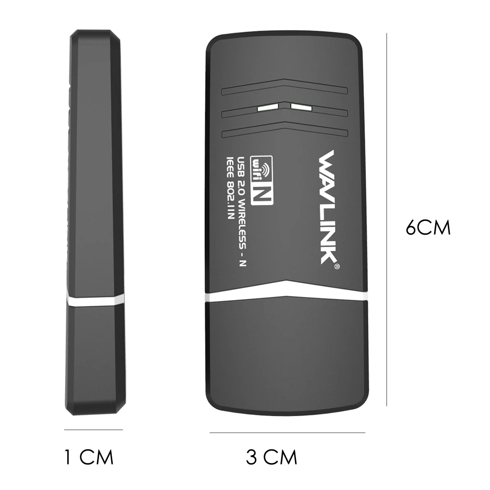 Wavlink N300 беспроводной USB 2,0 WiFi адаптер 300 Мбит/с Мини 2,4G Wifi ключ 802.11N беспроводная сетевая карта Wifi приемник для окна
