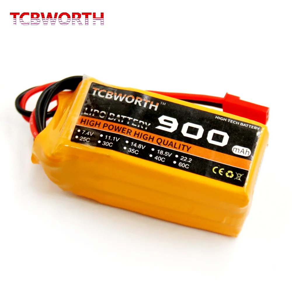 

2PCS/PACKING TCBWORTH RC LiPo battery 2S 7.4V 900mAh 35C-70C For RC Helicopter Airplane Car Boat Quadrotor Li-ion battery