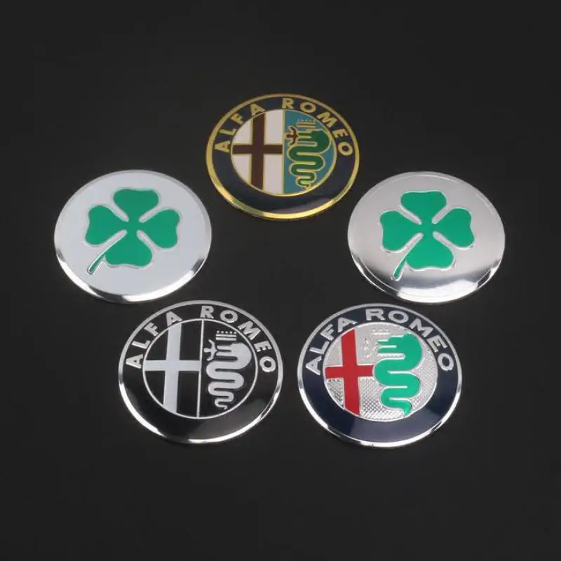 

2pcs 5.65cm Logo emblem Badge sticker for ALFA ROMEO Mito 147 156 159 166 Free shipping Specials sale white Color Accessories