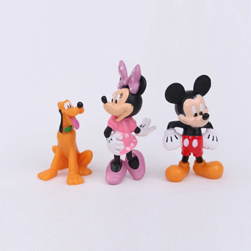 Игрушки из Диснея клубный домик Микки Маус фигурки игрушки милые мини и Минни