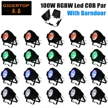 20 упаковка 100 Вт RGBW COB светодиодные парные прожекторы Tyanshine 4 цвета DMX 512 Control звук/Авто/функция мигания барндверь