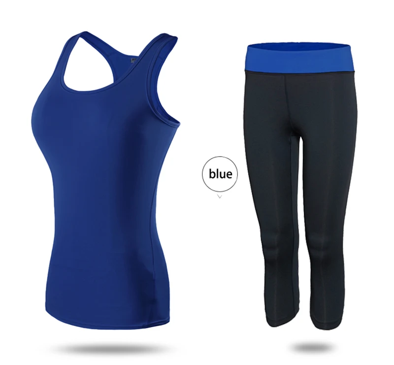 YD 2 шт., Женский комплект для йоги, укороченный топ, жилет, обтягивающие леггинсы, штаны, спортивные комплекты, одежда для спортзала, бега, женская одежда для фитнеса