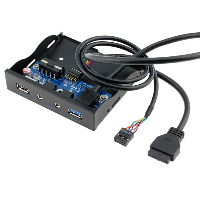 3 5 &quotфлоппи Бэй Сделай Сам 20Pin USB 0 концентратор HD аудио мм разъем для наушников