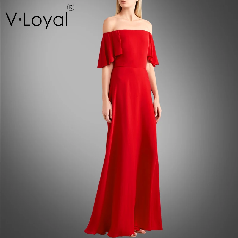 Nieuwe zomer mode hoge-end dress lange rode dress Nieuwe zomer mode hoge-end dress lange rode dress