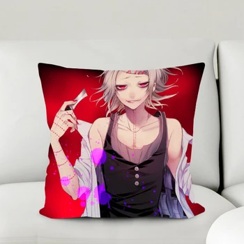 

Oct. Gift New Style Home Textile Tokyo Ghoul Anime Suzuya Juzo 2WT 2way One-sided Two-sided Square Pillow Case #40985B