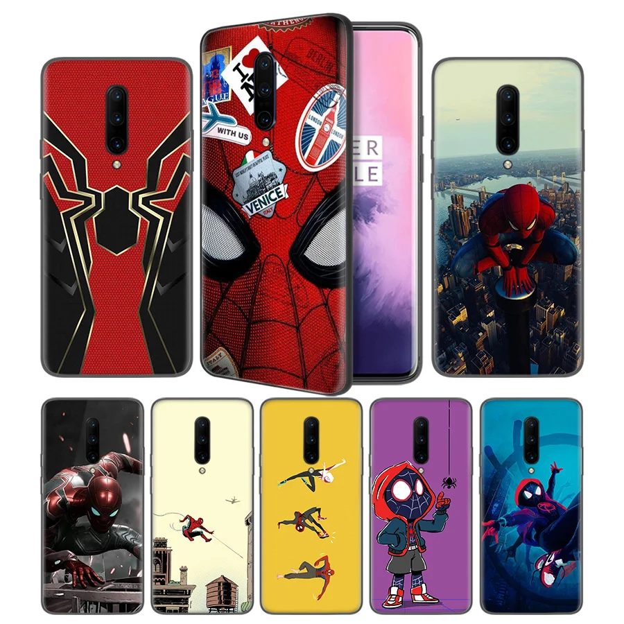 Spider Man Far From Home Poster Black Silicone Case Cover for font b OnePlus b font