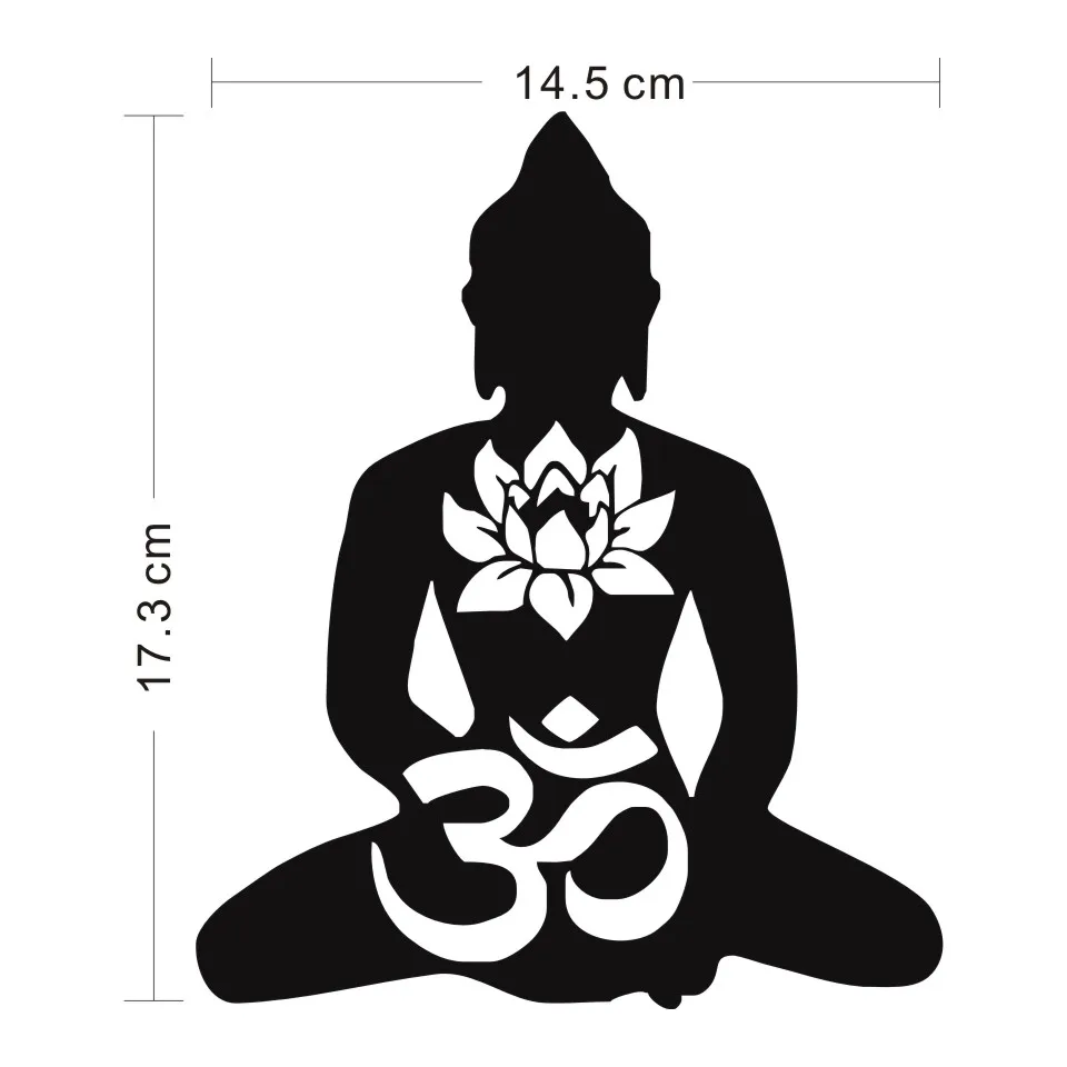 Cunymagos Buddha Fashion Car Sticker Motorcycle Vinyl Decal Car Styling Auto Wall Reflective Decoration Stickers 14.5cm17 (2)