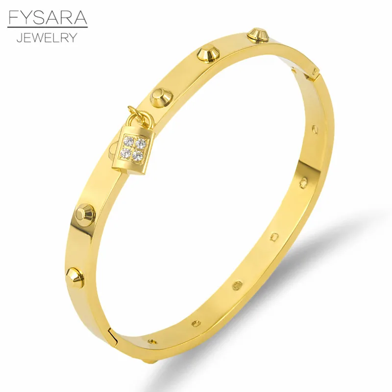 FYSARA роскошный Классический бренд пояса для ногтей браслеты с заклепками &