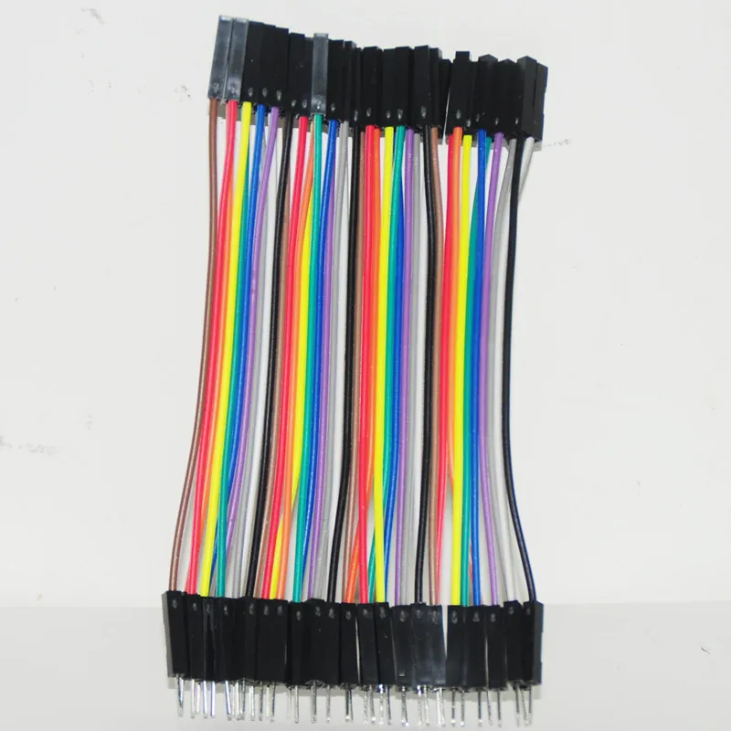 

40pcs Dupont Wire Jumper For Raspberry Male TO Female Dupont Cable 10cm Cable Jumpers 2.54MM Female to Male Wire Dupont KIT