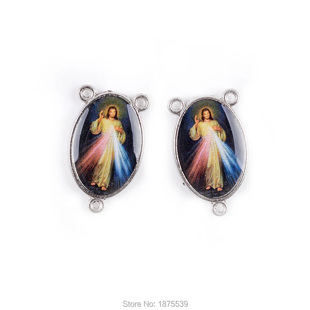 

Divine Mercy Rosary Chaplet Center Medals For Man