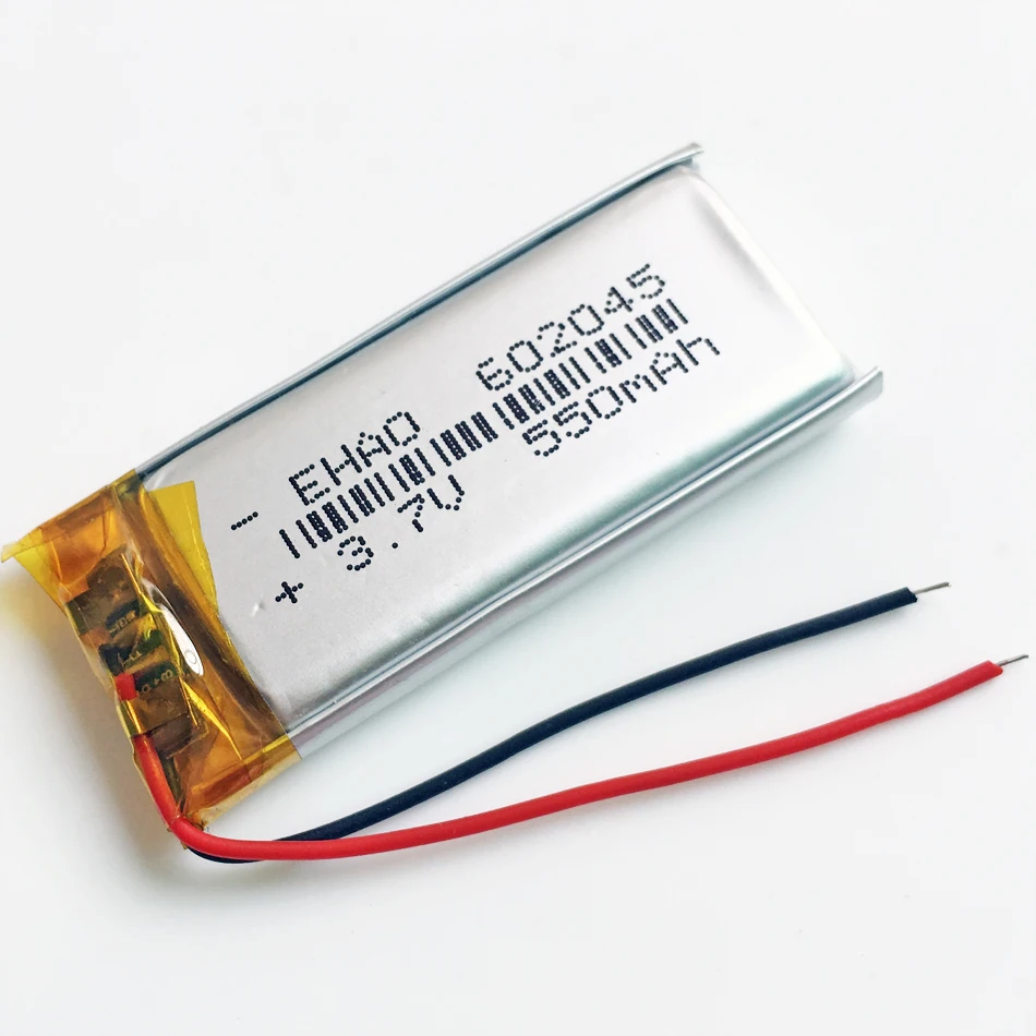 Mah Lipo de Polímero de Lítio 602045 Bateria Recarregável para Mp3 Recorde Dvd Gps Psp Video Pen Câmera do Bluetooth 10 Pcs 3.7 v 550 - Image 6