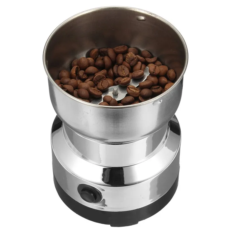 

Electric Stainless Steel Coffee Bean Grinder Home Grinding Milling Machine 220V EU Plug Coffee Accessories Kitchenware